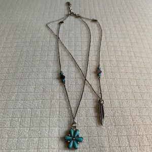 Lucky Brand dual strand reversible necklace